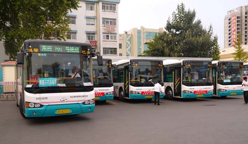 苏州金龙纯电公交助力莱西绿色发展